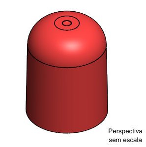 Tampa Abaulada 24-415 RA  ( rosca alta )